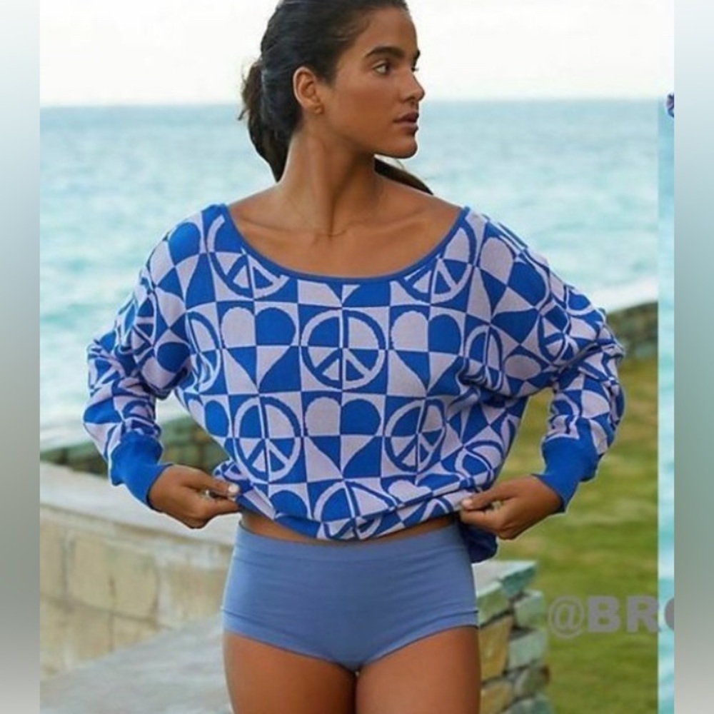 Anthropologie Daily Practice‎ Geometric Sweater Size XS